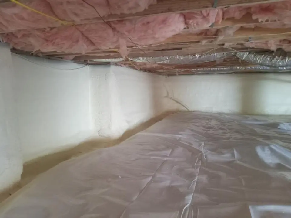 Crawl space encapsulation with closed-cell spray foam for Roof Leak Repair in Clifton